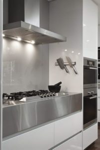 Stainless Steel cooking area