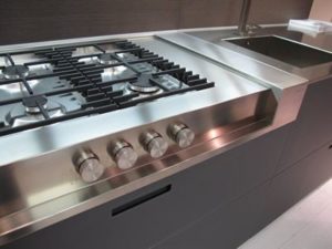 Stainless Steel cooking area