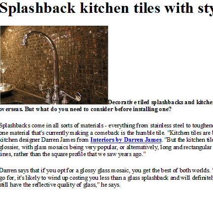 right kitchen benchtop