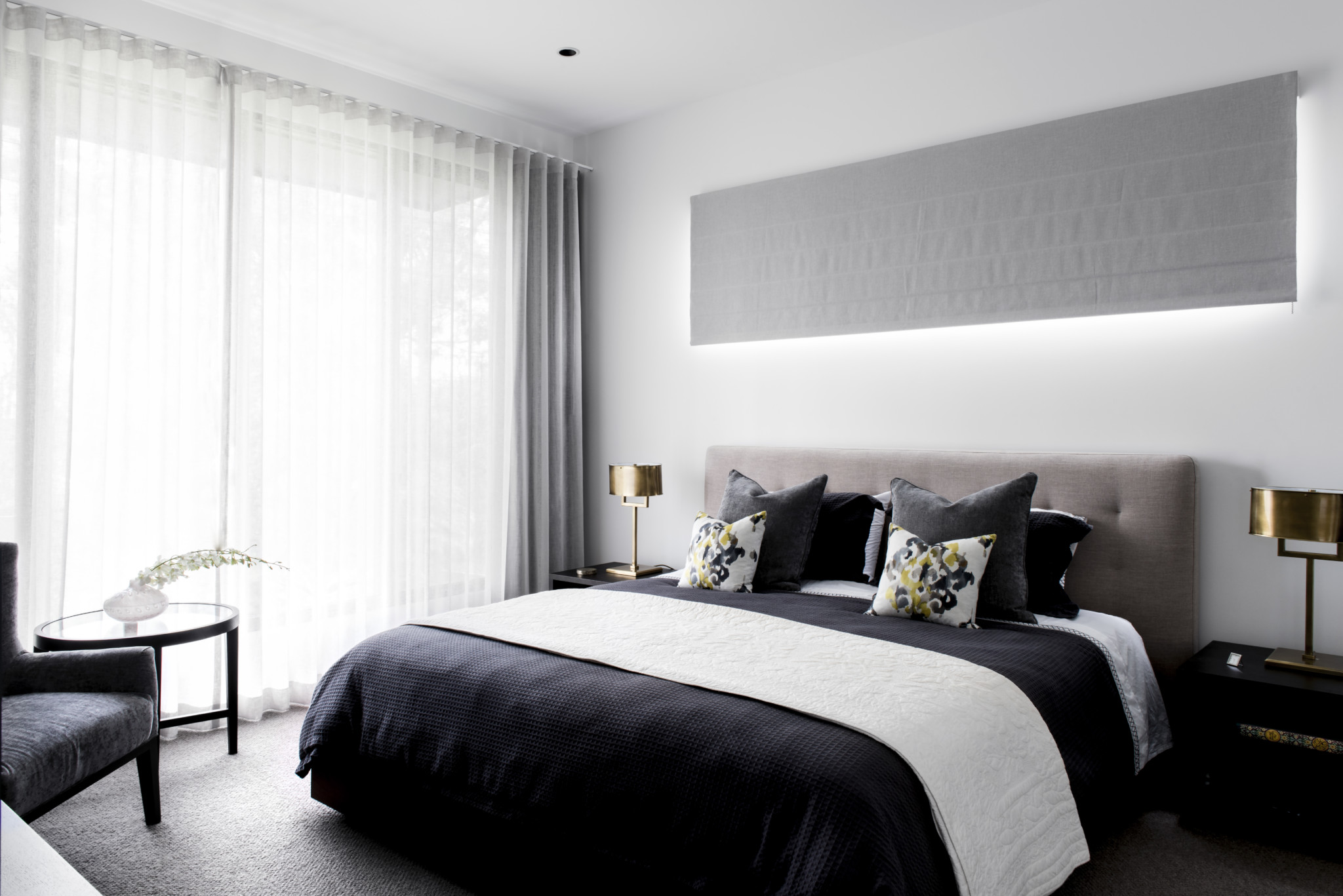 Bed Styling light colors