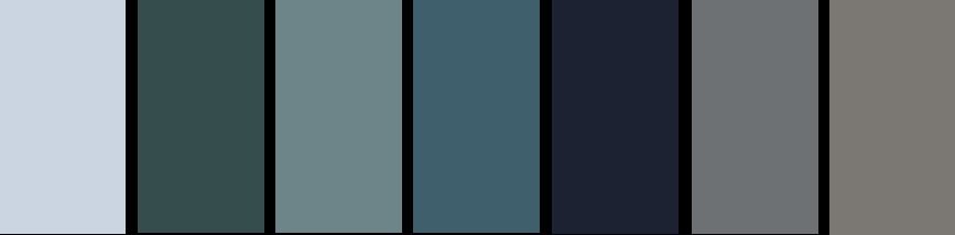 Deep cool tones + luxury velvet textures