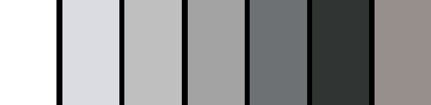 contrasting white on black combinations
