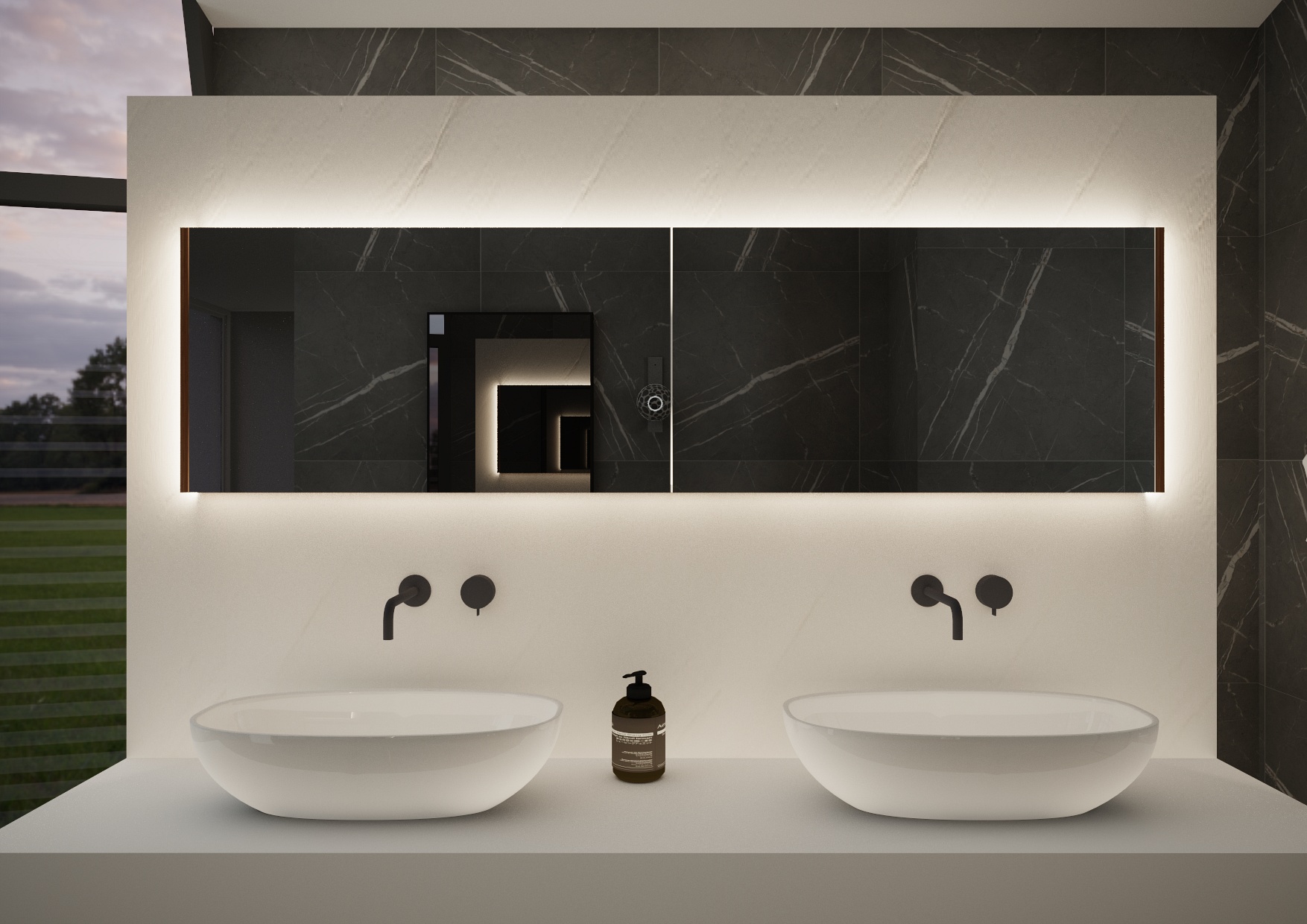 Renders - Master Suite bathroom sink with mirror