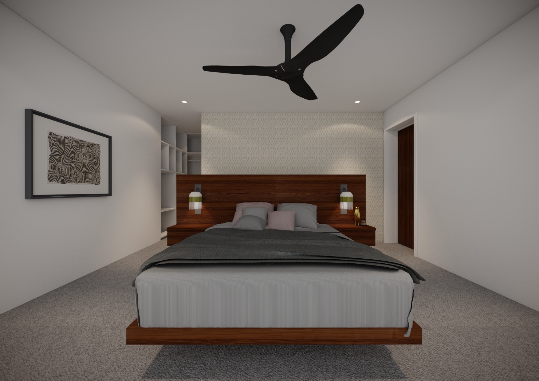 Renders - Master Suite Bedroom full view