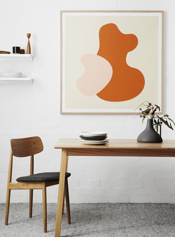 Artwork by Caroline Walls and frame