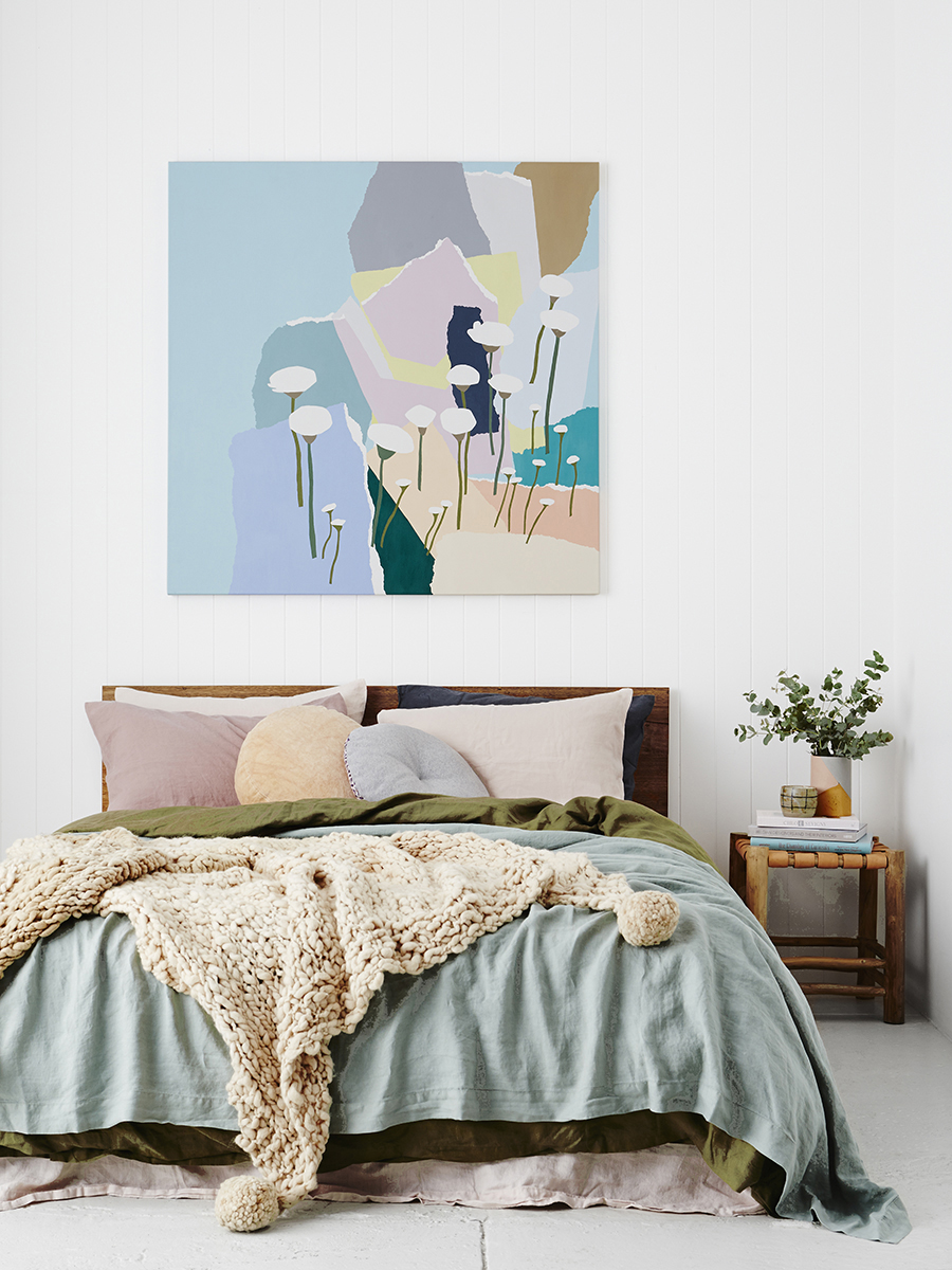 Artwork by Leah Bartholemew bedroom