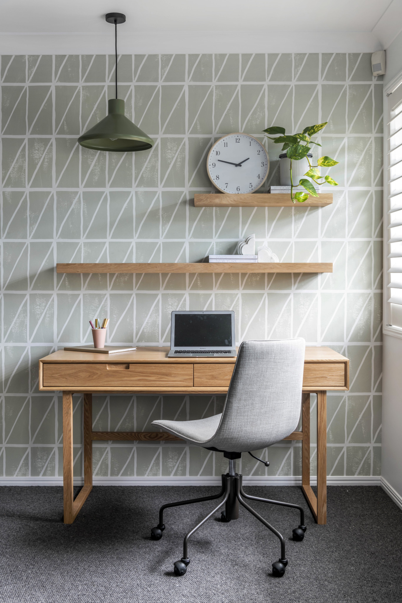 study table in the room