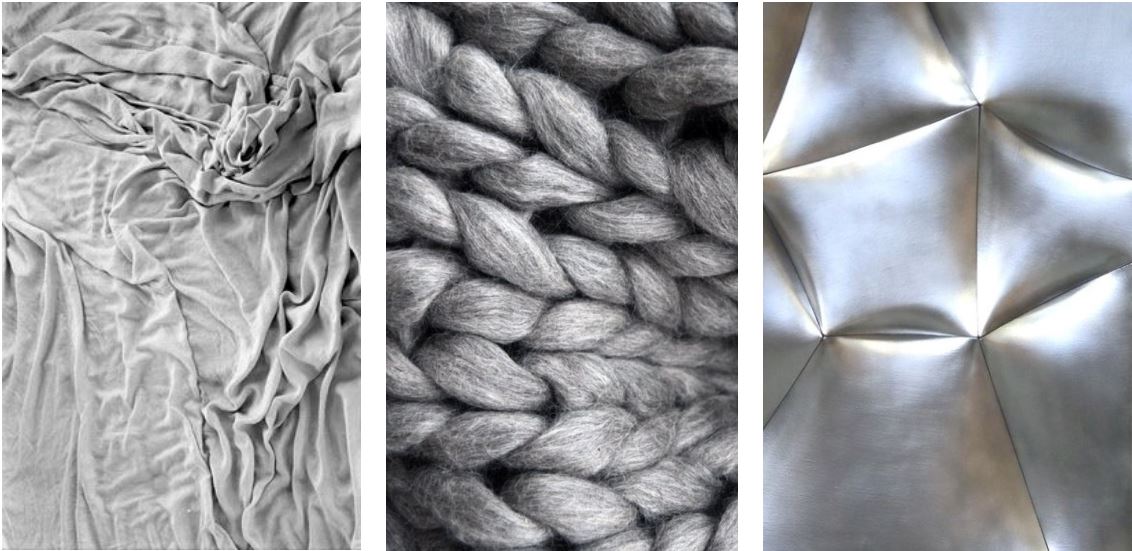 RELAXED COTTON - PLUSH WOOL FIBERS - METAL FINISHES