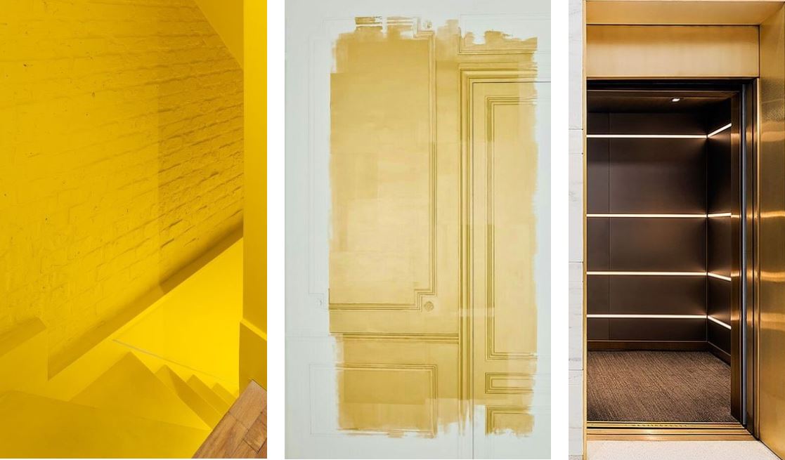 BOLD PAINT OUTS - SHEEN GOLDS - BRASS DETAILING