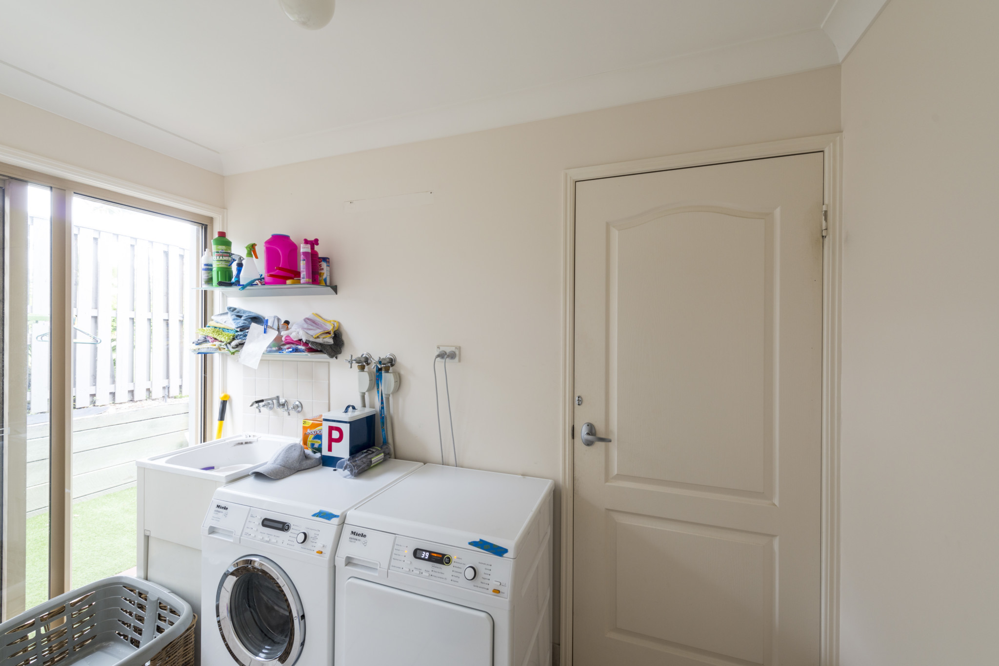 before laundry area