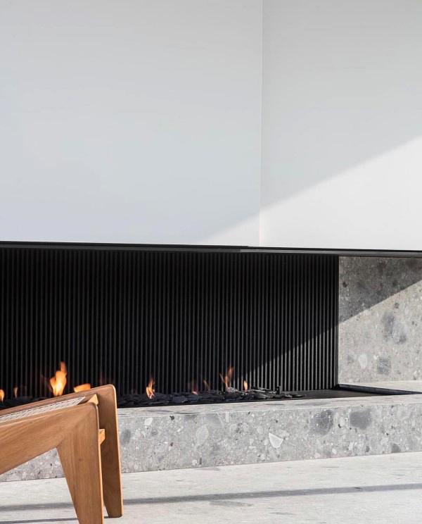 unique rectangular fireplace