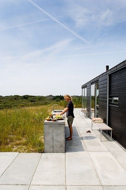The Outdoor Cooking Space  view