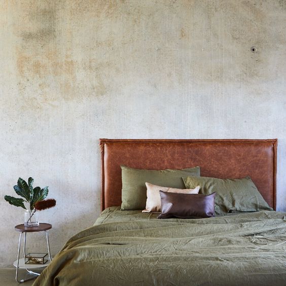 Leather bedroom