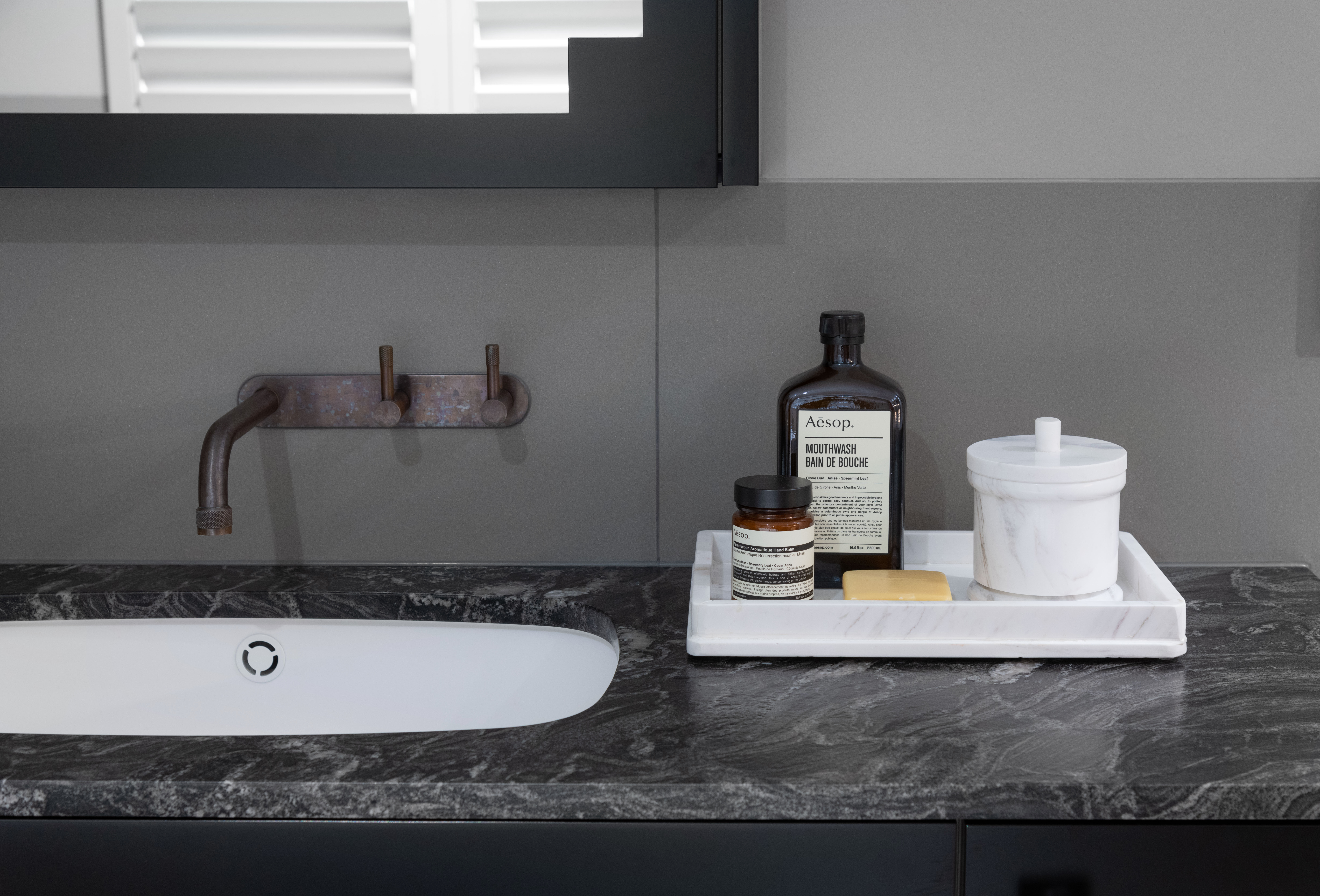 THE MAIN BATHROOM - bathroom wash area after