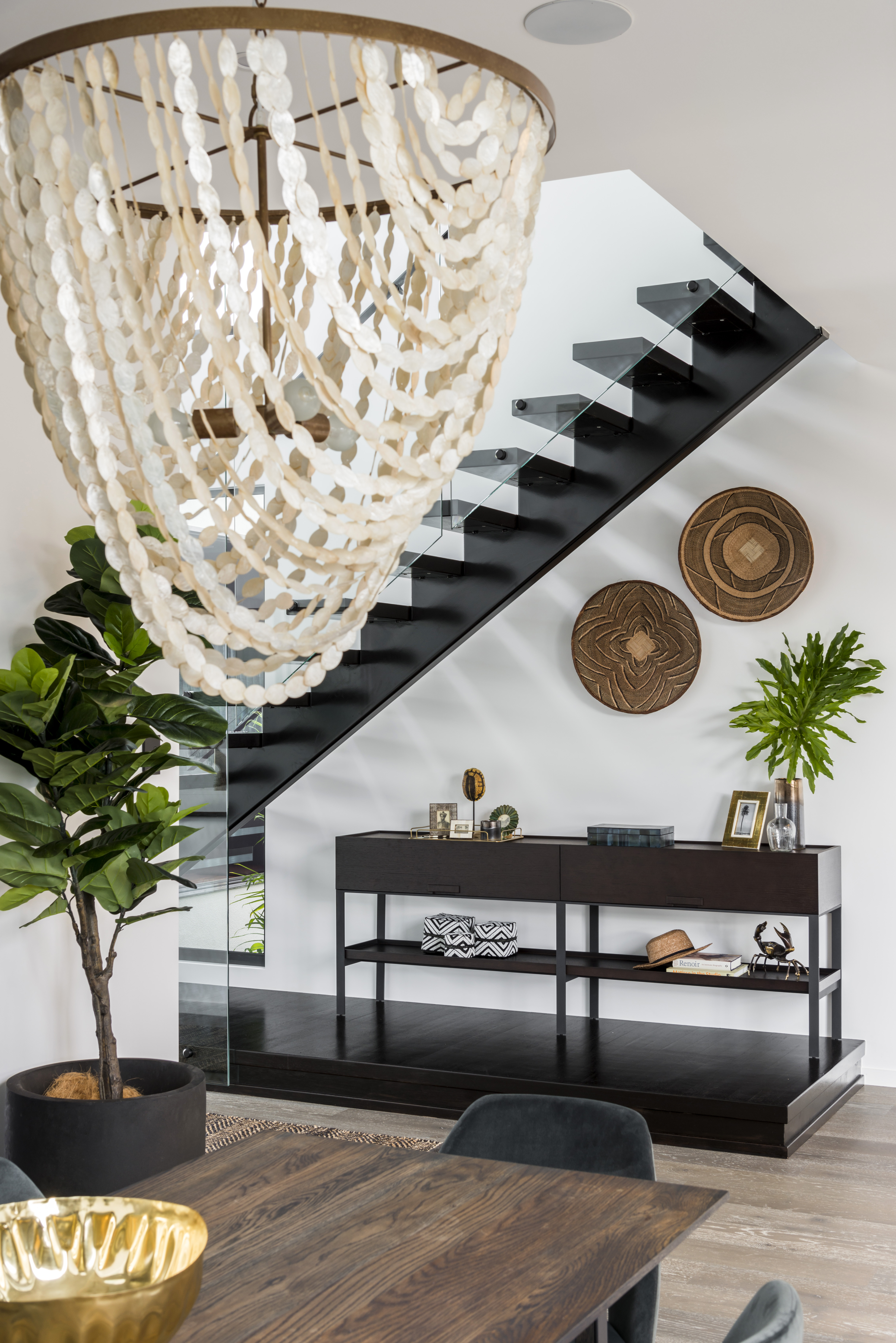 Our Helensvale Residence under stairs console table