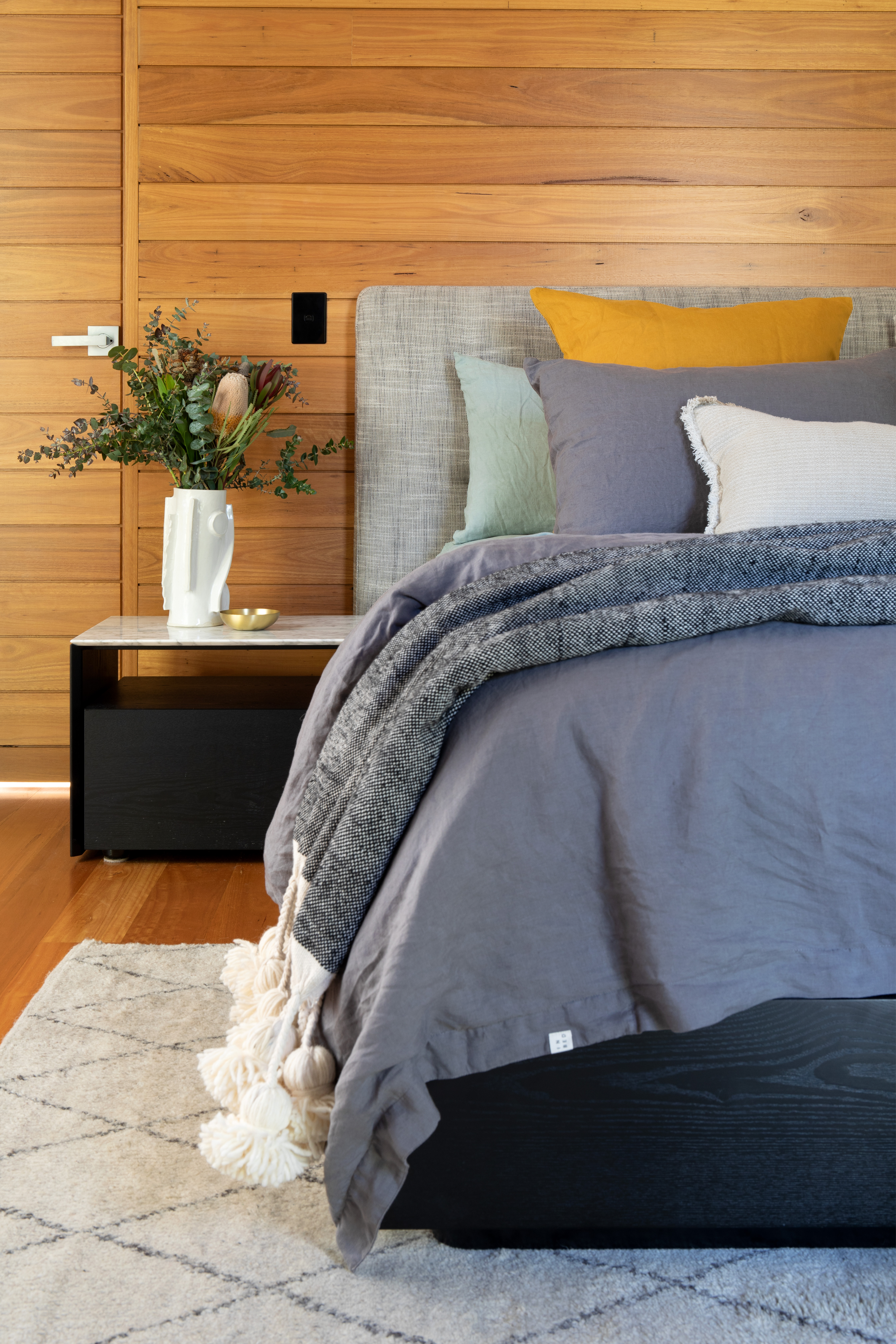 natural fibres bedroom design