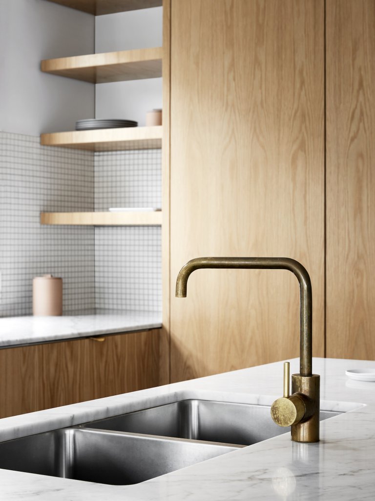white granite kitchen wood furnish