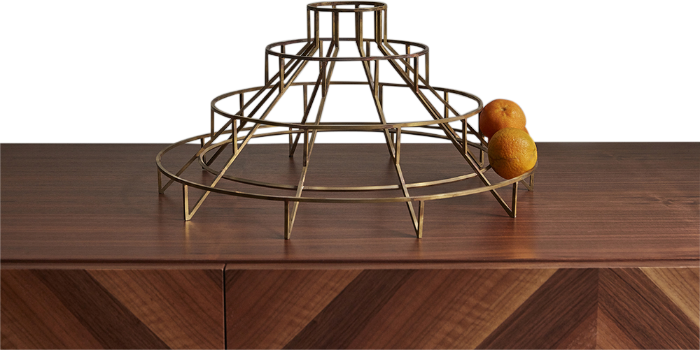 Gironi Portafrutta Fruit Bowl / Sculptural Piece By Pietro Russo