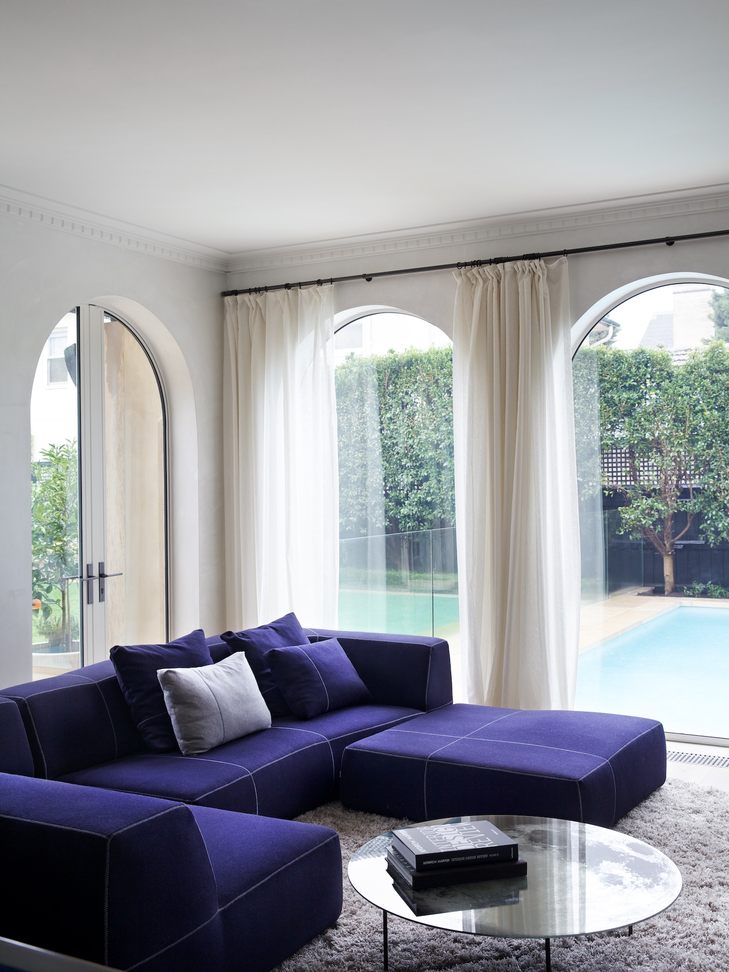 curtaints - and interior design by Rob Mills Architects and Interiors