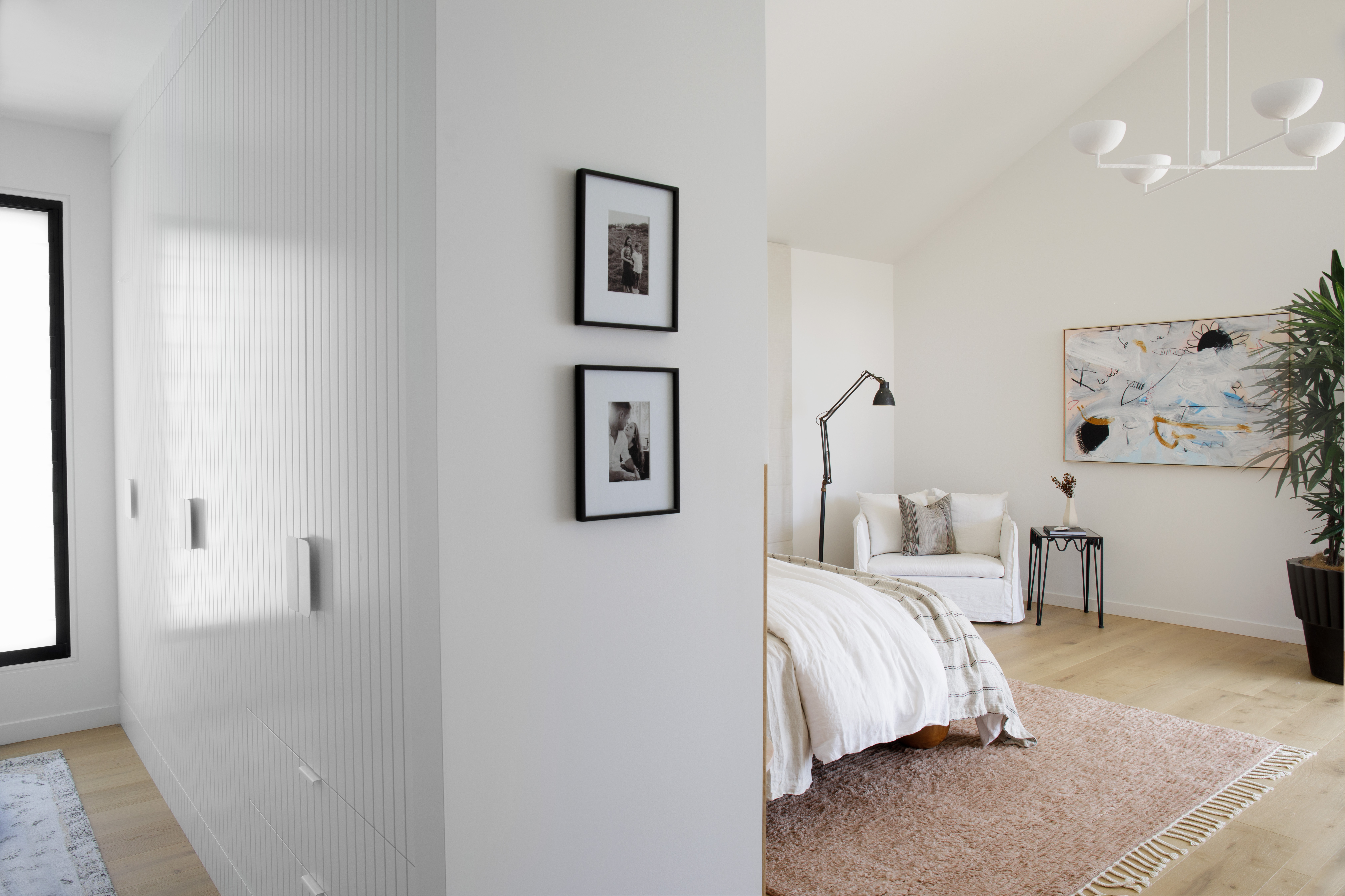 white interior