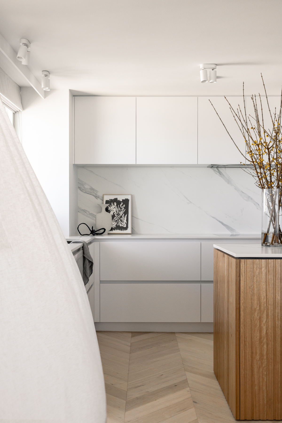 white interior