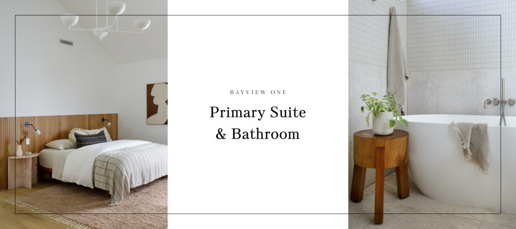 primary suite and bathroom