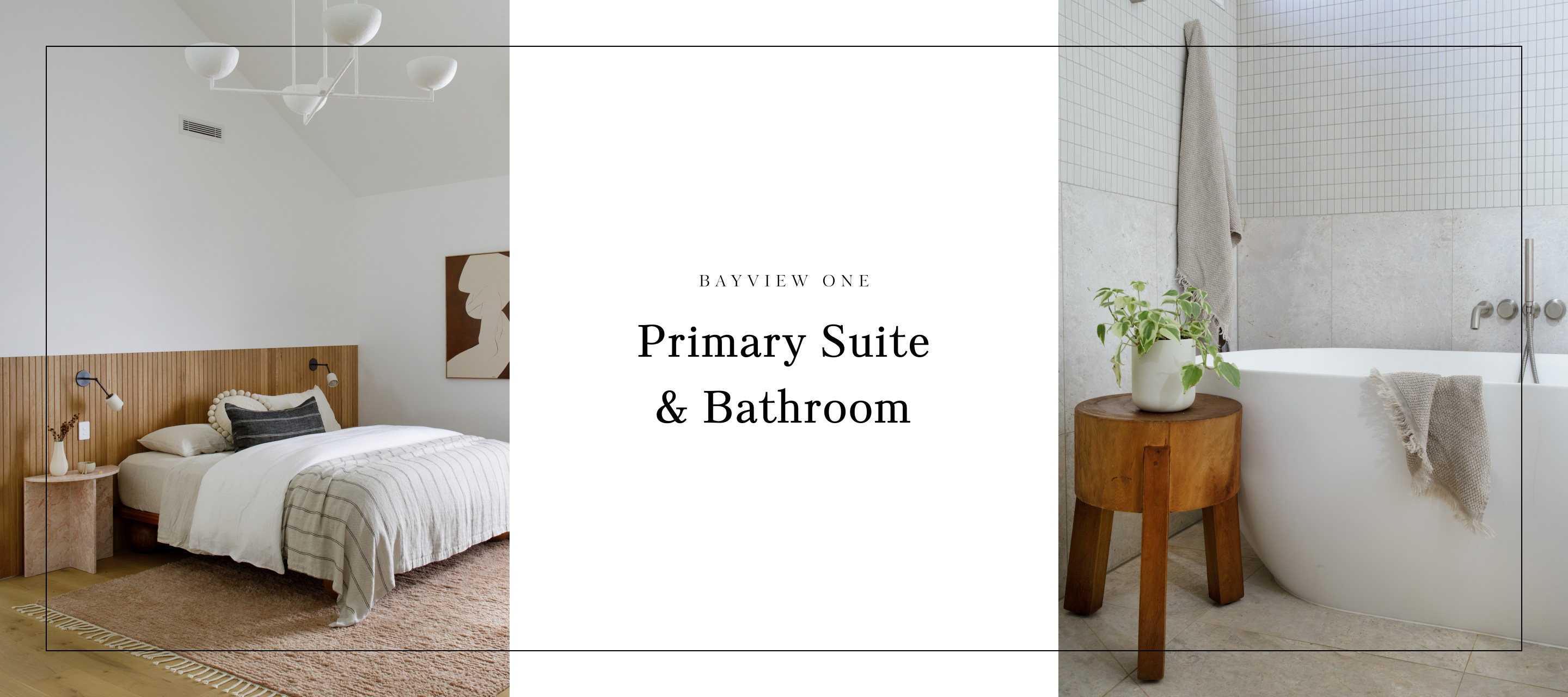primary suite and bathroom