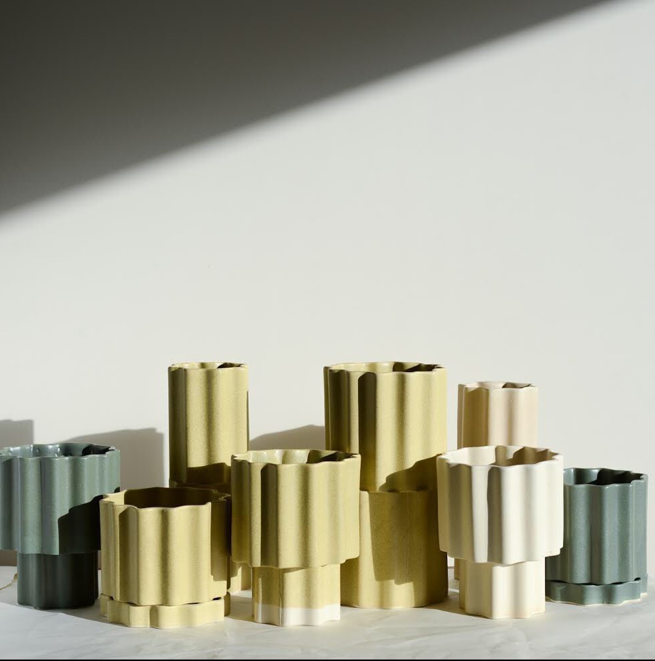 ceramic colored pieces