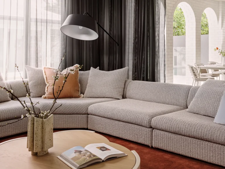couch with center table
