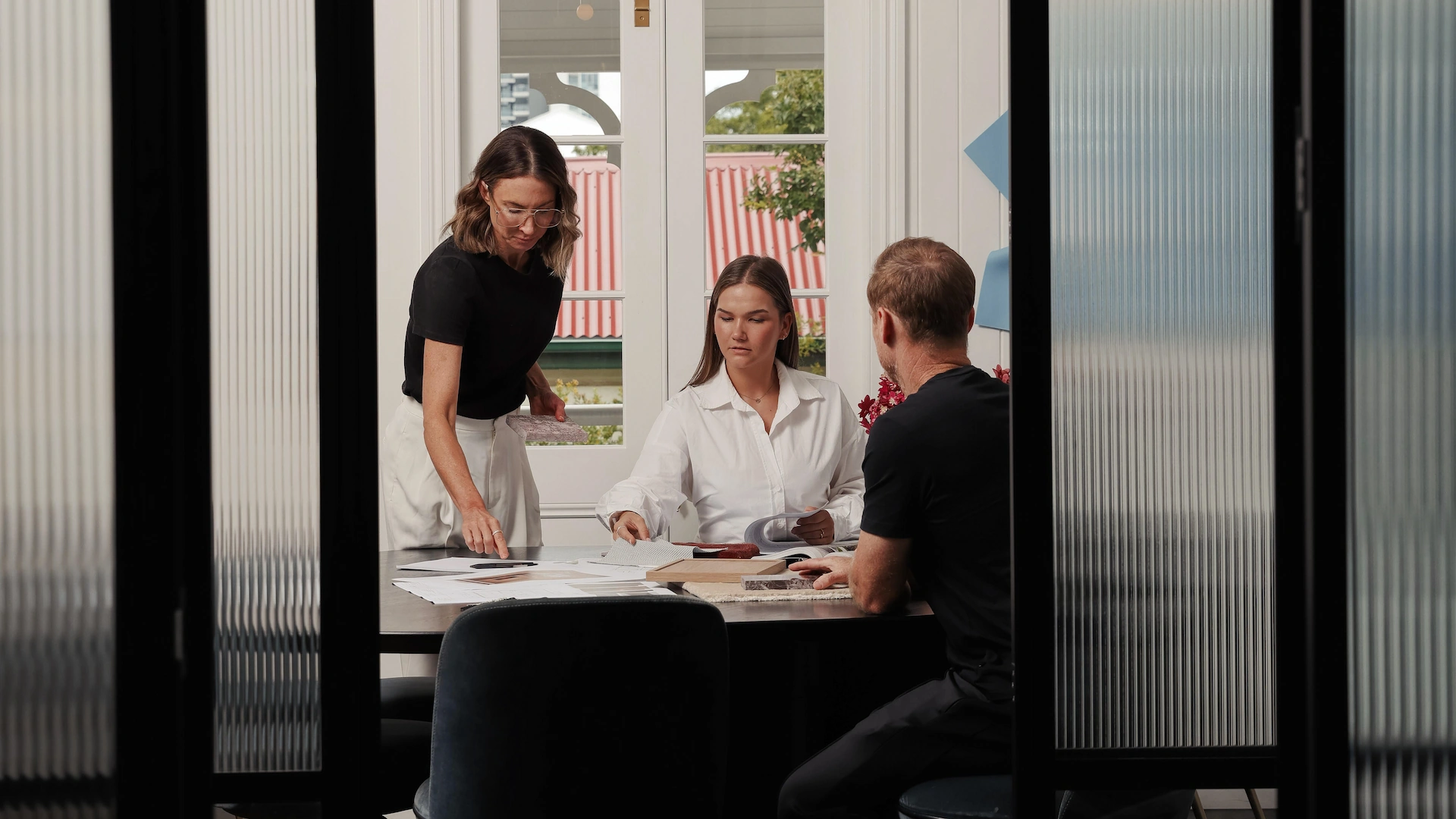 Darren James, Elissa Greer and Claudia Thompson